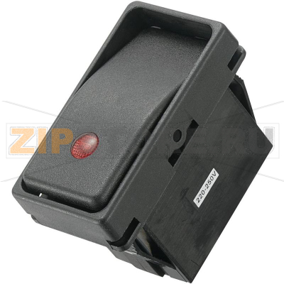 Переключатель клавишный 250 В/AC, 10 А, 1 x выкл/вкл, IP66 TRU Components TC-R13-294A2-01-BBRN 