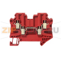 Клемма проходная, универсальная, 4 контакта, красная CHIKU RUT 4-QUATTRO-HV RD