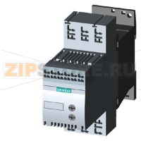 УСТРОЙСТВО ПЛАВНОГО ПУСКА SIRIUS, ТИПОРАЗМЕР S00, 3.6A, 1.5КВТ/400V, 40 ГРАД., НОМИНАЛЬНОЕ РАБОЧЕЕ НАПРЯЖЕНИЕ UE 200-480V AC, НОМИНАЛЬНОЕ НАПРЯЖЕНИЕ ЦЕПИ УПРАВЛЕНИЯ US 110-230V AC/DC, ПРУЖИННЫЕ КЛЕММЫ Siemens 3RW3013-2BB14