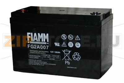 FIAMM FG 2А007 Герметичные необслуживаемые аккумуляторы (АКБ) FIAMM FG 2А007 Напряжение - 12 В; Емкость - 100 Ач; Габариты: длина 329 мм, ширина 172 мм, высота 214 мм, вес: 32.8 кг
