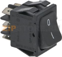 ЧЕРНЫЙ 2-ПОЛЮСНЫЙ ВЫКЛЮЧАТЕЛЬ 16A 250В