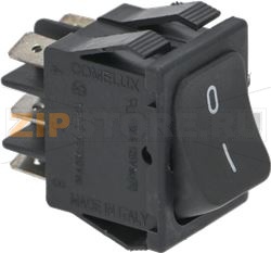 ЧЕРНЫЙ 2-ПОЛЮСНЫЙ ВЫКЛЮЧАТЕЛЬ 16A 250В 