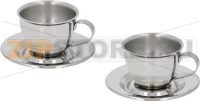 НАБОР ИЗ 2 СТАЛЬНЫХ ЧАШЕК ДЛЯ КОФЕ MOTTA