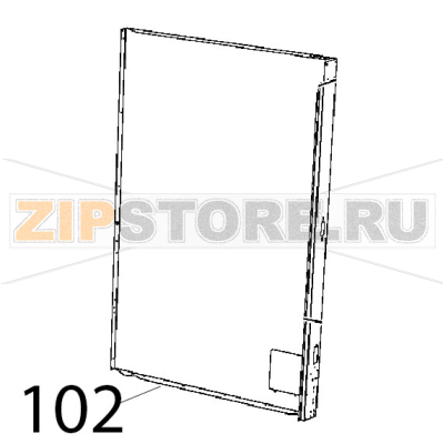 Dynamic external right side panel Unox XB 895 Dynamic external right side panel Unox XB 895Запчасть на деталировке под номером: 102