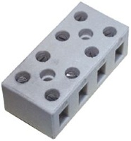 MORSETTIERA 4 POLI IN CERAMICA