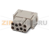 Модуль HEAVYCON для установки гнездовых контактов Phoenix Contact HC-M-08-MOD-BU