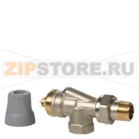 VUN215 - Реверсивные угловые радиаторные клапаны, 2-х трубная система, PN10, DN15, kvs 0.13..0.77 Siemens VUN215