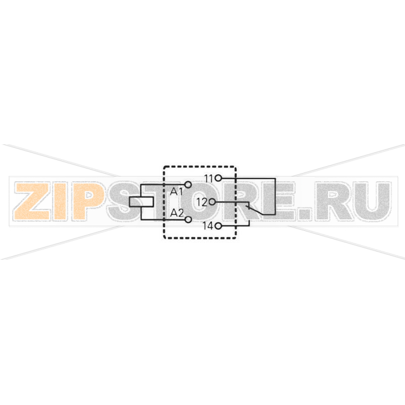 Реле электромагнитное 12 В/DC, 10 А, 1 шт TE Connectivity 2-1415030-1 