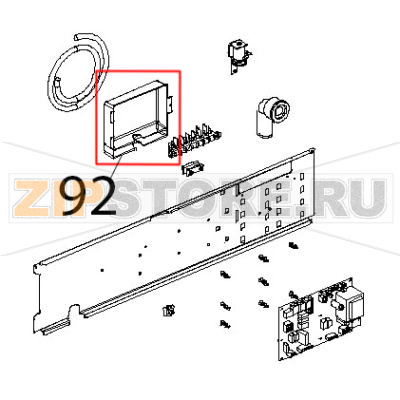 Scatola copri morsettiera Unox XBC 604P Scatola copri morsettiera Unox XBC 604PЗапчасть на деталировке под номером: 92