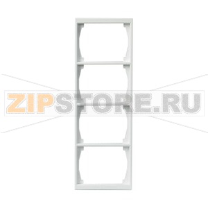 Рамка четырехместная, белая ABB 2TKA000405G1 