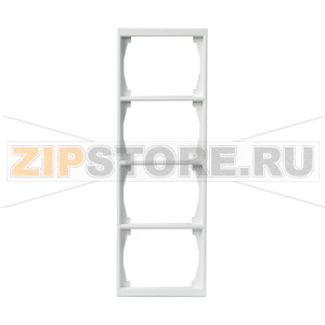 Рамка четырехместная, белая ABB 2TKA000405G1 