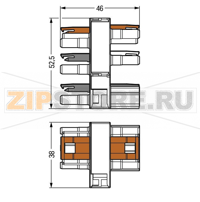 Distribution connector for switches; Single-pole and throttle two-way circuit; 3-pole; Cod. A/S; 1 input; 5 outputs; white Wago 770-688 Protected against mismating and maintenance-freeAdditional variable coding is possible....