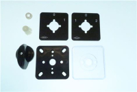 Knebel mit Blende 0 1 schwarz L 52mm B 5