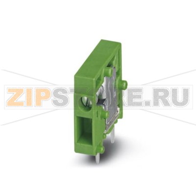 Клеммы для печатного монтажа Phoenix Contact FRONT 2,5-H/SA10 Номинальный ток: 24 А, Номинальное напряжение: 400 В, Размер шага: 5 мм, Полюсов: 1, Тип подключения: Винтовые зажимы, Монтаж: пайка, Направление подключения, проводник / печатная плата: 0 °, Цвет: зеленый, Возможна установка в ряд модулей с различным количеством полюсов (контактов)!.Минимальный заказ: 50 шт.Упаковка: 50 шт.