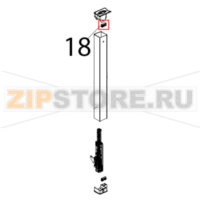 Line miss int. glass seal L=22 mm Unox XF 130 Line miss int. glass seal L=22 mm Unox XF 130Запчасть на деталировке под номером: 18