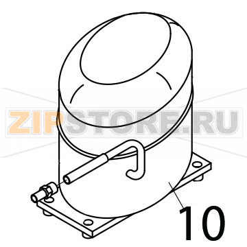 Компрессор 220/230V 60 Hz Brema CB 1265 Компрессор 220/230V 60 Hz для&nbsp;льдогенератора Brema CB 1265Запчасть на деталировке под номером: 10Название запчасти Brema на английском языке: Compressor 220/230V 60 Hz CB 1265.