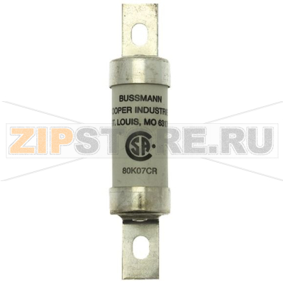 Предохранитель, 80 A, AC 600 В, DC 250 В, 200 кА, HRCII-C, gL/gG, CSA Eaton 80A BRUSH FUSE CANADA 