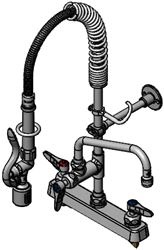8 WORKBOARD MINI-PRE-RINSE UNIT, DECK M 