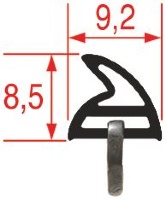 ДВЕРНОЙ УПЛОТНИТЕЛЬ ДЛЯ ПЕЧИ 540X320 ММ