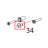 Drive pin Zebra TTP-2020