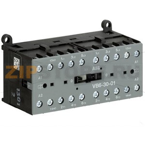 Миниконтактор реверсивный VB6-30-01, 9 A, 400 В, AC3, катушка: 230 В/АС ABB GJL1211901R8010 