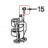 Screw & L.W. Assy. 10-24 X 7/16 Phil HD KitchenAid 5KPM50