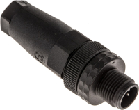 Разъем круглый M12, IP67, 4 контакта Hirschmann ELST 4012 K PG7
