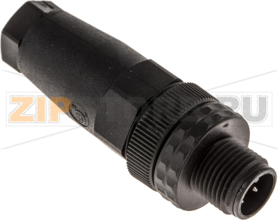 Разъем круглый M12, IP67, 4 контакта Hirschmann ELST 4012 K PG7 