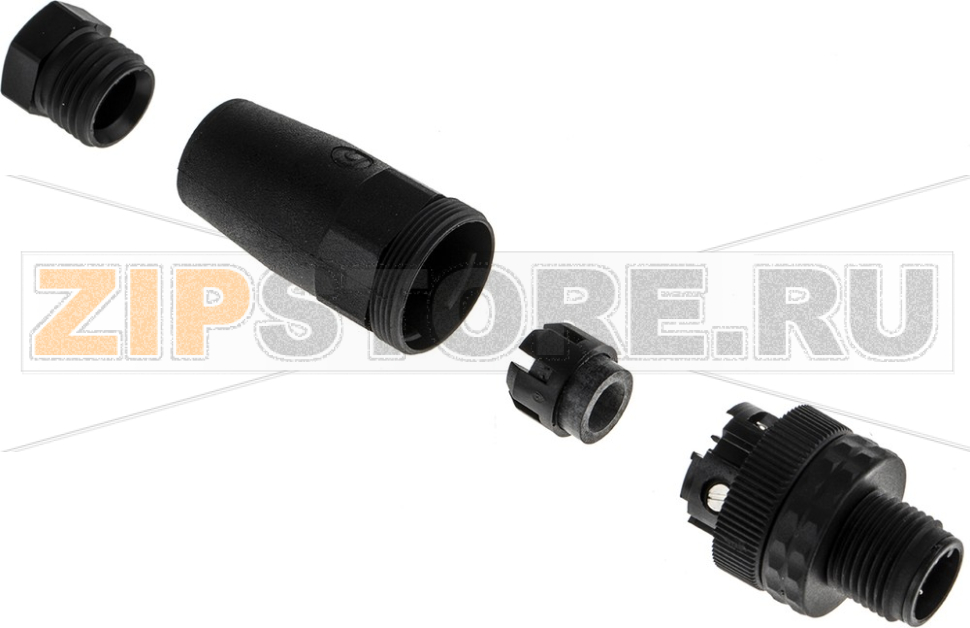 Разъем круглый M12, IP67, 4 контакта Hirschmann ELST 4012 K PG7 
