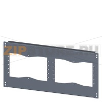 SIVACON, base, with cutouts for flanges, IPXX, T: 400 mm, W: 600 mm, zinc-plated Siemens 8MF1064-2UB52-0