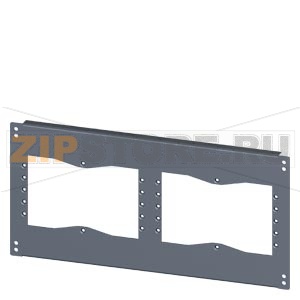 SIVACON, base, with cutouts for flanges, IPXX, T: 400 mm, W: 600 mm, zinc-plated Siemens 8MF1064-2UB52-0 