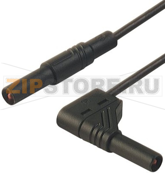 Провод испытательный 0.25 м, 16 A, 1000 В/AC/DC, черный Hirschmann 934078100 