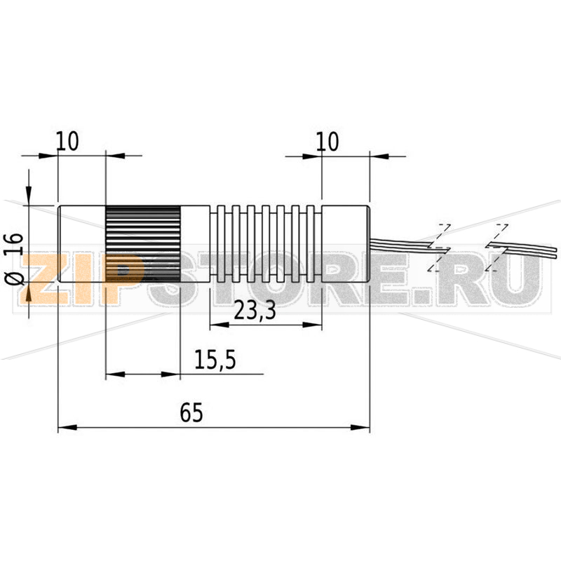 Модуль лазерный, зеленый, 5 МВт Picotronic LC520-5-5-F(16x65)-QCW 