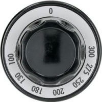 BLACK KNOB ø 70 mm 100-300°C