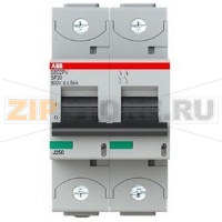 Выключатель автоматический двухполюсный, S802PV-SP20 ABB 2CCF019600R0001
