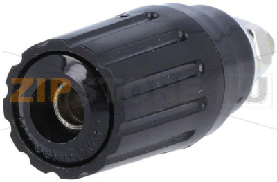 Гнездо 4 мм, 25 А, черное Hirschmann PKI 100 SW 