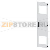 SIVACON, door, right, with cutout for filter fan, with ventilation openings H: 1800 mm, W: 400 mm, RAL 7035, Protection class 1 Siemens 8MF1840-2UT14-3BA2