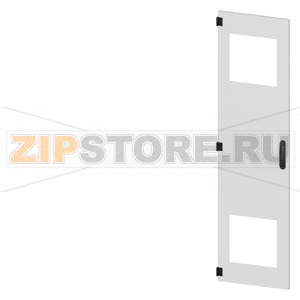 SIVACON, door, left, with cutout for filter fan, with ventilation openings H: 1800 mm, W: 450 mm, RAL 7035, Protection class 1 Siemens 8MF1870-2UT15-3BA2 