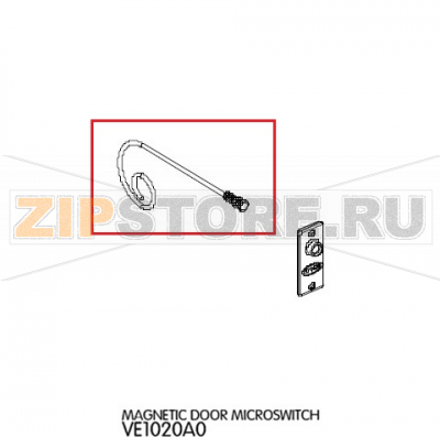 Magnetic door microswitch Unox XVC 304 Magnetic door microswitch Unox XVC 304Запчасть на деталировке под номером: 59Название запчасти на английском языке: Magnetic door microswitch Unox XVC 304