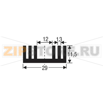 Радиатор 8.6 К/Вт, 37.5x29x11.5 мм, TO-220, SOT-32 Fischer Elektronik SK 09 37,5 SA-220 