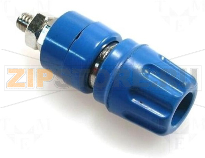 Гнездо 4 мм, 35 А, 30 В/AC, 60 В/DC, синее Hirschmann PKI 10 A BL 