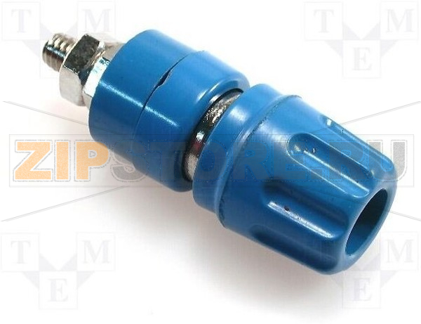 Гнездо 4 мм, 35 А, 30 В/AC, 60 В/DC, синее Hirschmann PKI 10 A BL 