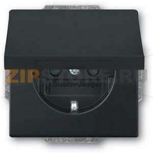 Розетка 16 А, 250 В, чёрный бархат ABB 2820.48 