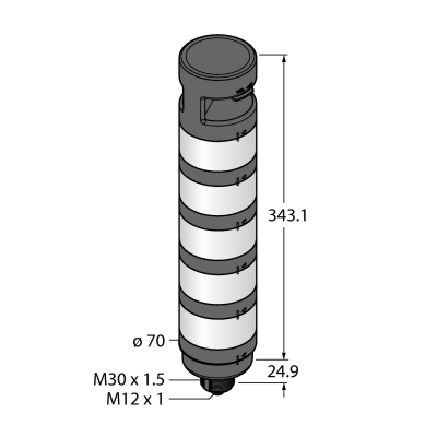 Колонна сигнальная, модульная Turck TL70WBGYRAQ 