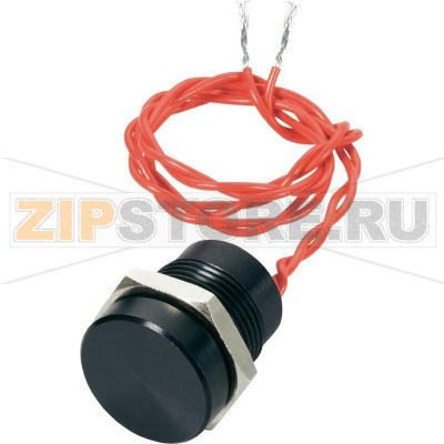 Пьезокнопка 24 В/DC/AC, 0.2 А, 1 x выкл/вкл, без фиксации, IP69K, 1 шт APEM PBAR6CF2000 