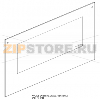 External glass 748X424X5 Unox XVC 105