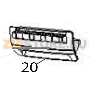 Front bezel, dispenser Zebra ZD430 Front bezel, dispenser Zebra ZD430Запчасть на деталировке под номером: 20