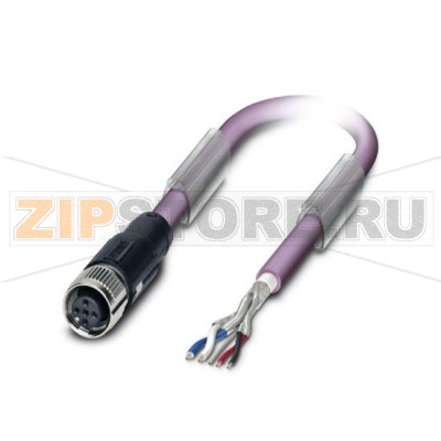 Системный кабель шины Phoenix Contact SAC-5P-15,0-920/FS SCO CANopen/DeviceNet, 5-полюсн., PUR без галогенов, фиолетовый RAL 4001, экранирован., свободный конец, к Гнездо прямое M12-SPEEDCON, А-кодирование, Длина кабеля: 15 м.Минимальный заказ: 1 шт.Упаковка: 1 шт.