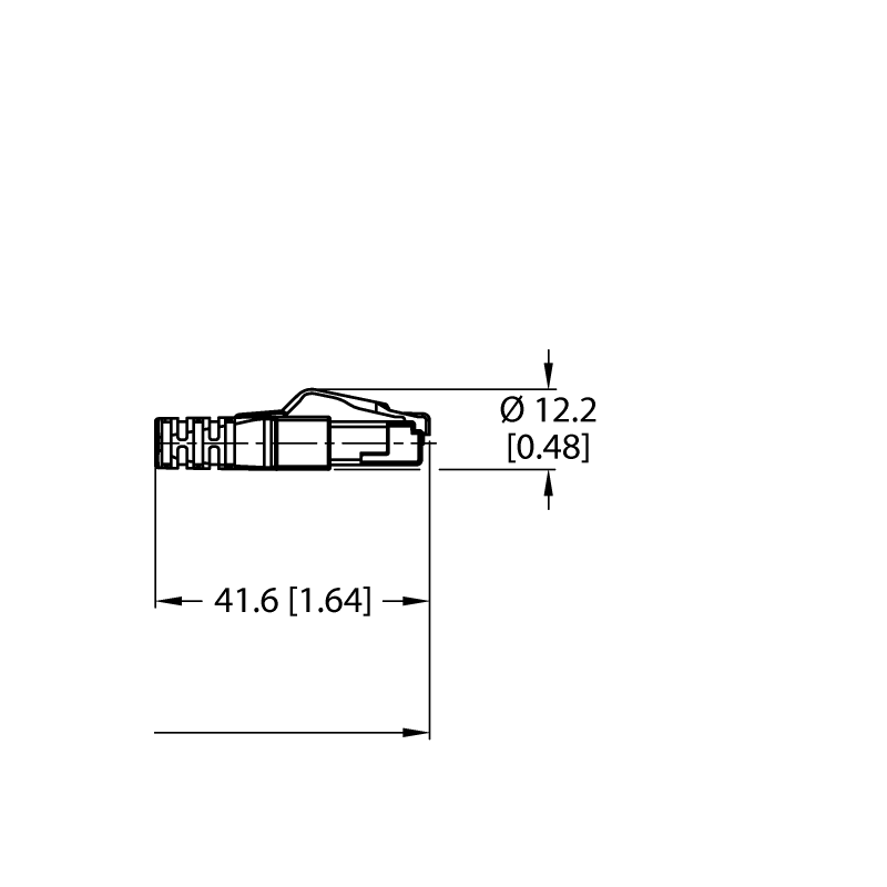 Кабель Ethernet Turck PSGS4M-RJ45S-4422-100M 