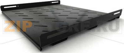 Hyperline TSH3M-650-RAL9004 Полка стационарная усиленная, глубина 650 мм, с боковым креплением, нагрузка до 50 кг, для шкафов серии TTB, TTBR, TTC2, 485х650мм (ШхГ), цвет черный (RAL 9004) 